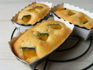 カボチャパウンドケーキレシピ　簡単　ハロウィンお菓子