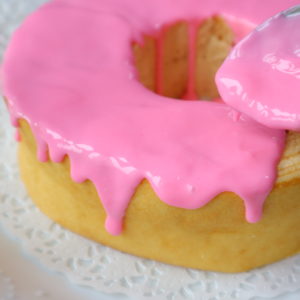 ドリップケーキ　ピンク