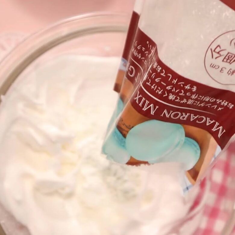 セリア マカロンミックス粉 ひび割れ