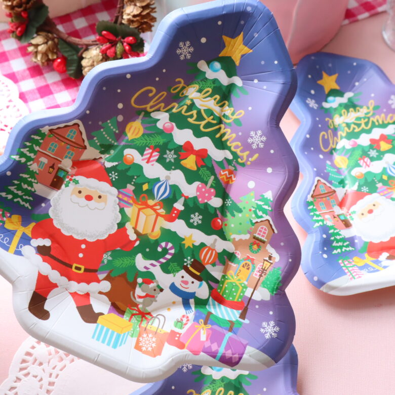 セリア クリスマス 紙皿