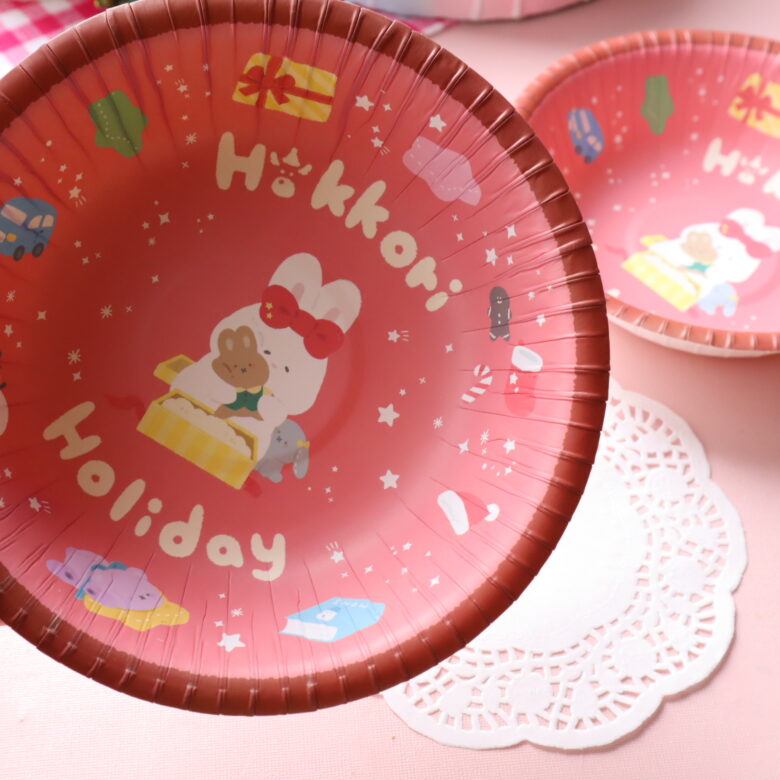 セリアクリスマス 紙皿