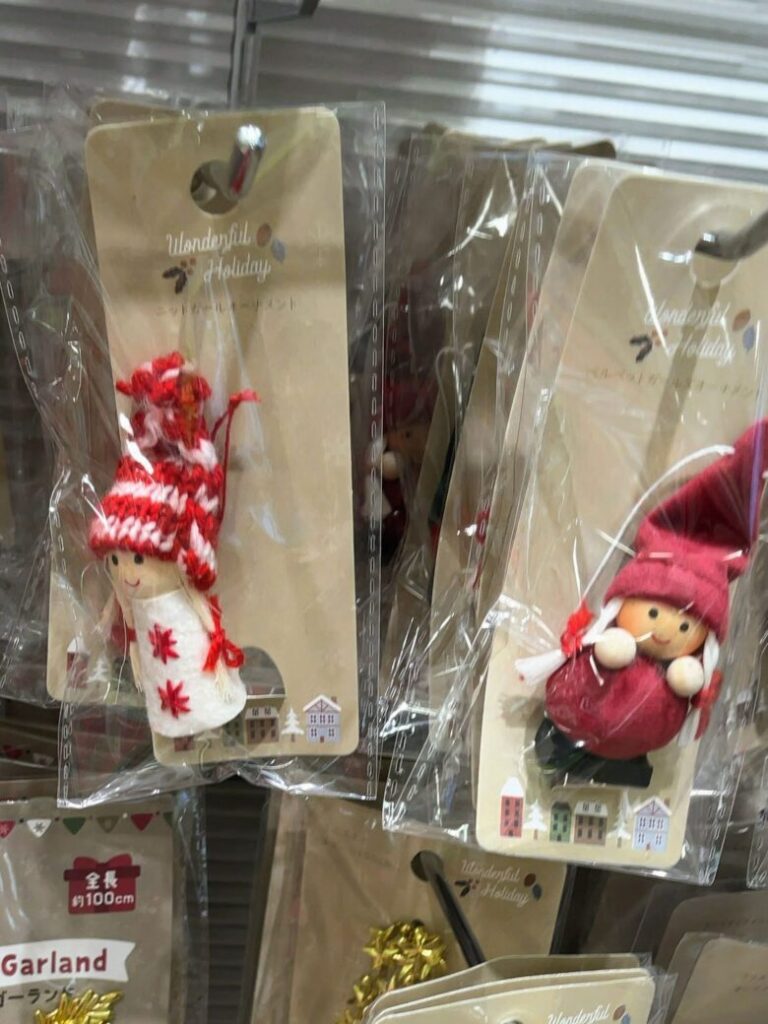 セリア　クリスマス　オーナメント