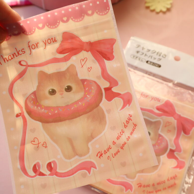 セリア　バレンタイン　ラッピング