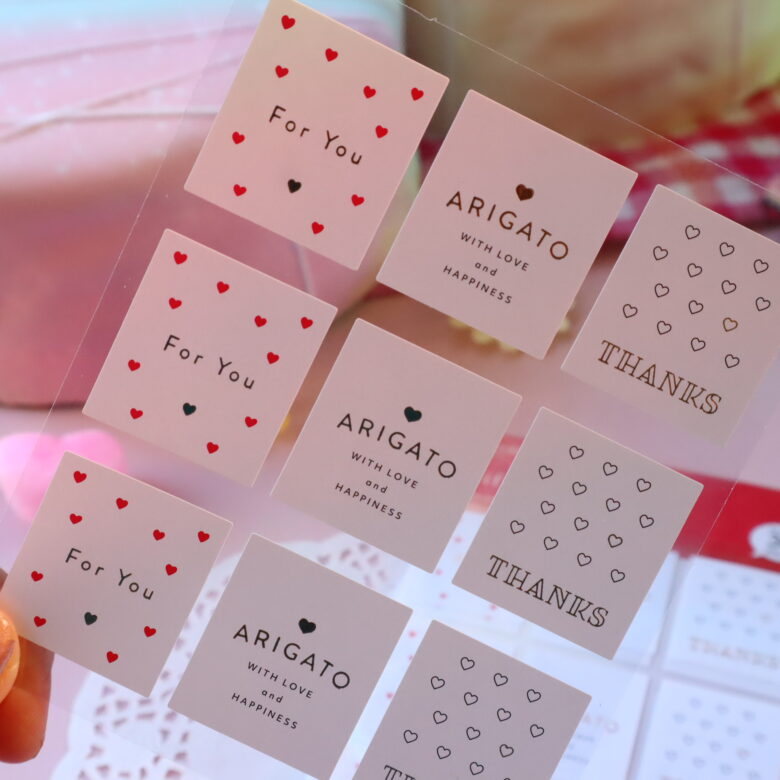 セリア　バレンタイン　ラッピング