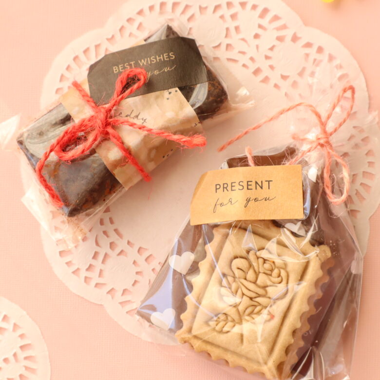 セリア　バレンタイン　ラッピング