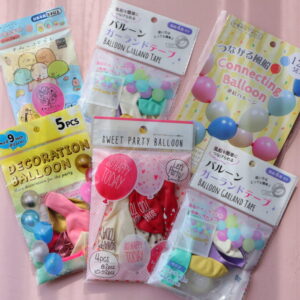 セリア100均誕生日バースデー パーティーグッズ バルーン風船ガーランド ケーキろうそく 飾り付け例も