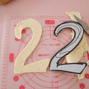 数字ケーキ　作り方　2