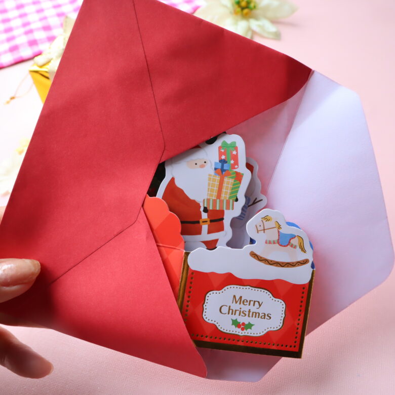 クリスマスカード　ダイソー