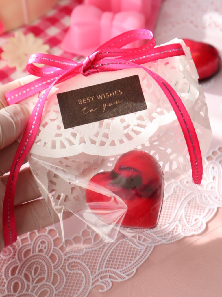 バレンタイン　ラッピング　100均