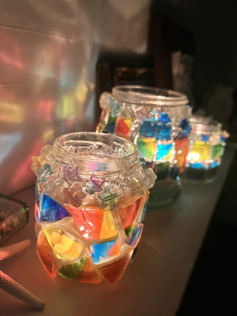 キャンドルホルダー　手作り　100均